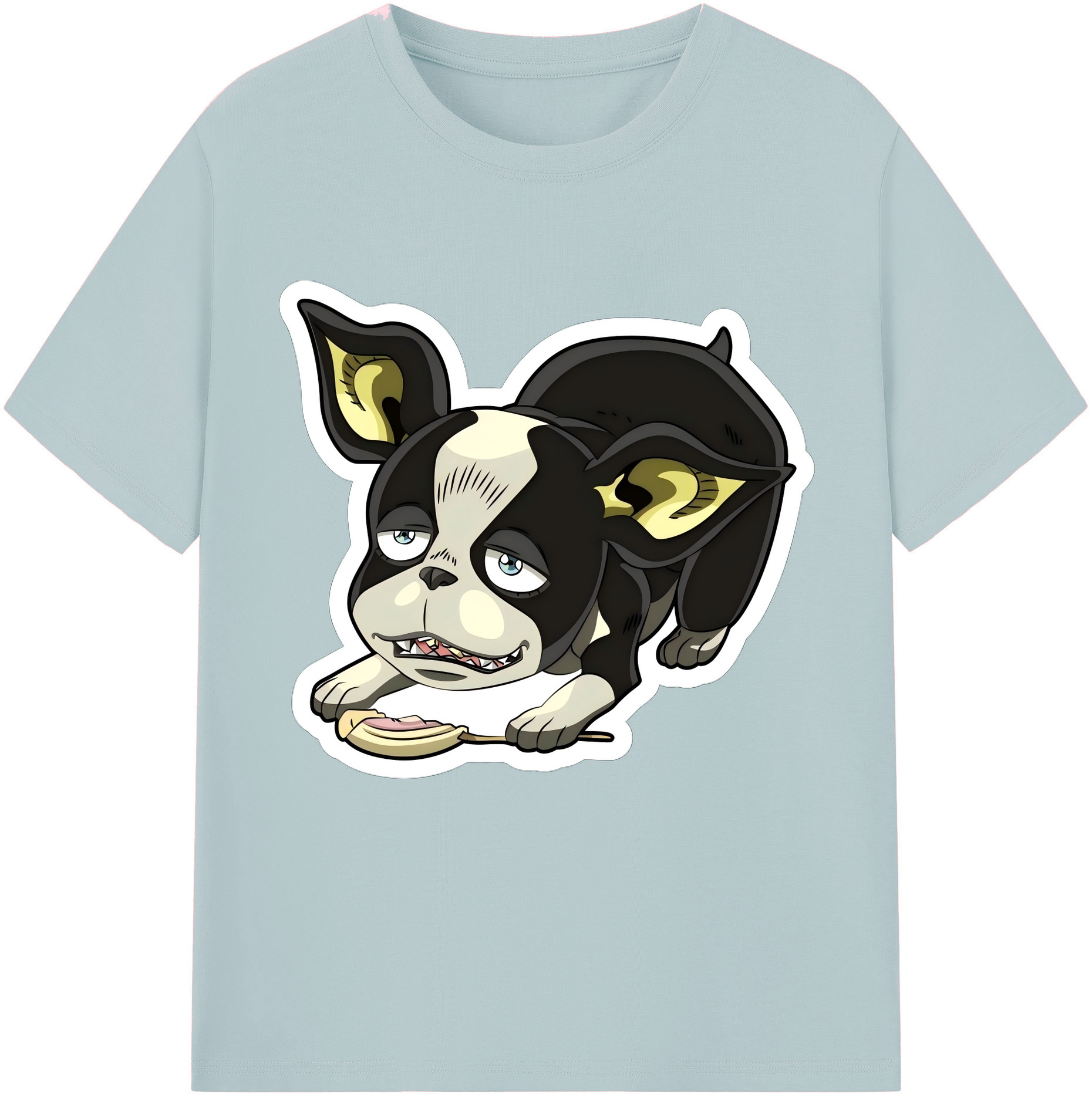 （画像用） ジョジョの奇妙な冒険 イギー JoJo's Bizarre Adventure Iggy 綿100％半袖Tシャツ（フロントプリント）
